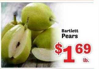 Bartlett pears