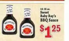 Food Depot Sweet baby ray's bbq sauce offer