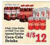 Food Depot Coca-cola drinks offer