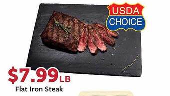 Fareway Flat iron steak offer
