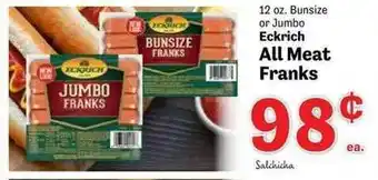 Food Depot Eckrich all meat franks offer