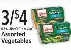 FoodFair Libby's in a cup assorted vegetables offer