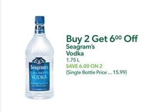 Publix Seagram's vodka offer