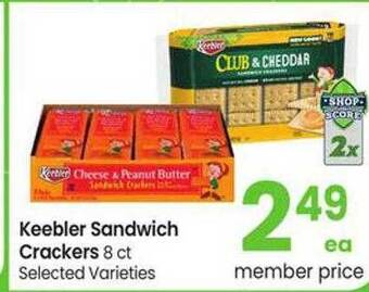 Safeway Keebler sandwich crackers offer