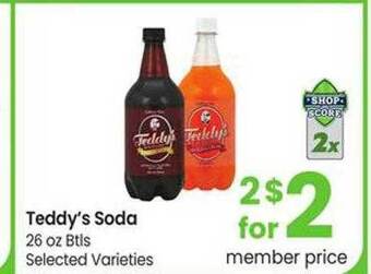 Safeway Teddy's soda offer