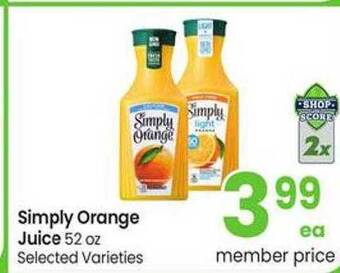 Safeway Simply orange juice offer