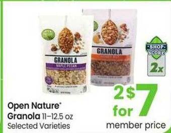 Safeway Open nature granola offer
