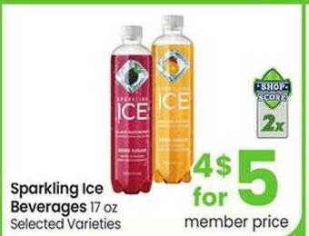 Safeway Sparkling ice beverages offer