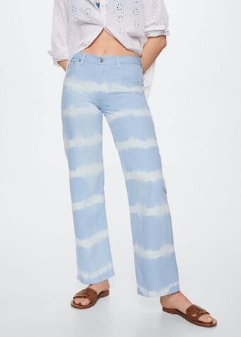Mango Wideleg tie-dye jeans offer