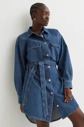 H&M Denim shirt dress offer