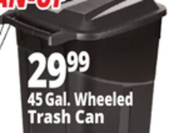 Ocean State Job Lot 45 gal. wheeled trash can offer