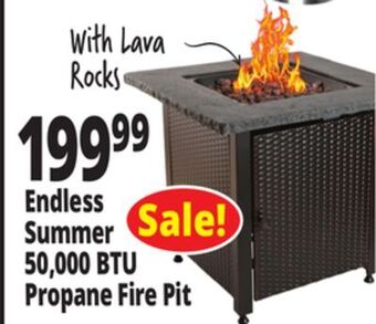 Ocean State Job Lot Endless summer 50,000 btu propane fire pit offer
