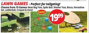 Ocean State Job Lot Lawn games offer
