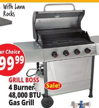 Ocean State Job Lot Grill boss 4-burner gas grill offer