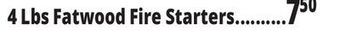 Ocean State Job Lot Fatwood firestarter offer