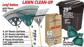 Ocean State Job Lot Lawn cleanup offer
