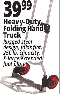 Ocean State Job Lot Heavy-duty folding hand truck offer