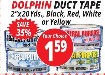 Ocean State Job Lot Dolphin duct tape offer