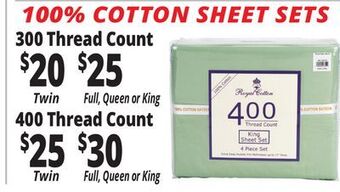 Ocean State Job Lot Sheet sets offer