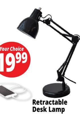 Ocean State Job Lot Retractable desk lamp offer