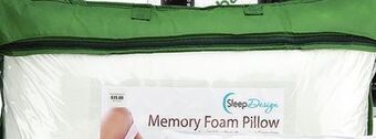 Ocean State Job Lot Sleep design temperature sensitive memory foam pillow offer