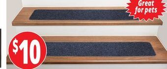 Ocean State Job Lot Peel & stick non-slip stair treads, 4-pack offer