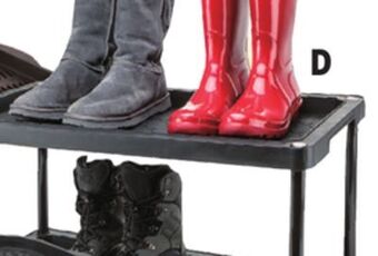 Ocean State Job Lot 2 tier boot organizer, 15" x 29" x 32" offer