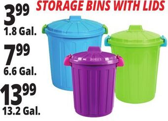 Ocean State Job Lot Storage bins with lids offer