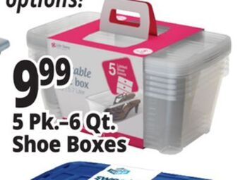 Ocean State Job Lot 5 pk.–6 qt. shoe boxes offer
