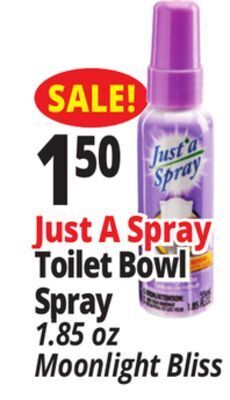 Ocean State Job Lot Just a spray toilet bowl spray offer