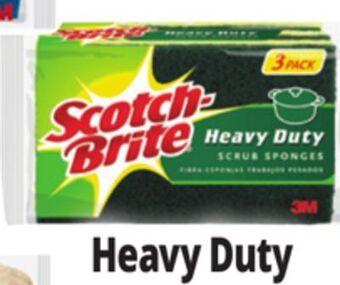 Ocean State Job Lot Scotch-brite, scrub sponges, heavy duty, 3 pack offer