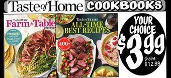 Ollie's Taste of home® cookbooks offer
