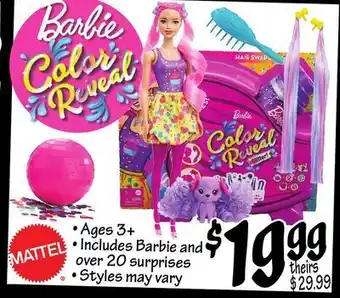 Ollie's Barbie color reveal offer