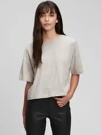 Gap Kids Teen 100% organic cotton boxy crop t-shirt offer