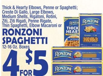 Bravo Supermarkets Ronzoni spaghetti offer