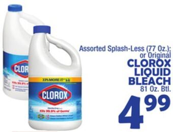 Bravo Supermarkets Clorox liquid bleach 81 oz. btl offer