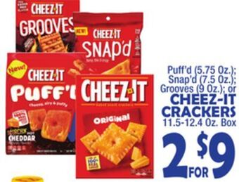 Bravo Supermarkets Cheez-it crackers 11.5-12.4 oz. box offer