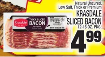 Bravo Supermarkets Krasdale sliced bacon offer