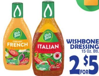 Bravo Supermarkets Wishbone dressing offer