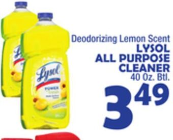 Bravo Supermarkets Lysol all purpose cleaner offer