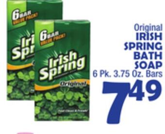 Bravo Supermarkets Irish spring bath soap offer