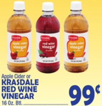 Bravo Supermarkets Krasdale red wine vinegar offer