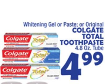 Bravo Supermarkets Colgate total toothpaste offer