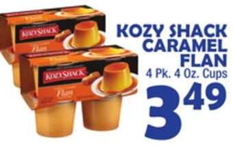 Bravo Supermarkets Kozy shack caramel flan offer