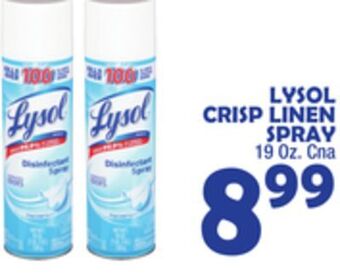 Bravo Supermarkets Lysol crisp linen spray offer