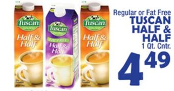 Bravo Supermarkets Tuscan half & half offer
