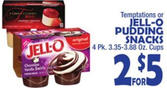 Bravo Supermarkets Jell-o pudding snacks offer