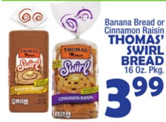 Bravo Supermarkets Thomas' swirl bread offer
