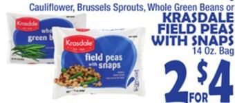 Bravo Supermarkets Krasdale field peas with snaps offer