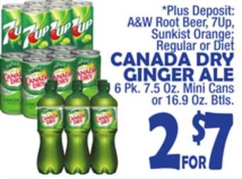 Bravo Supermarkets Canada dry ginger ale offer